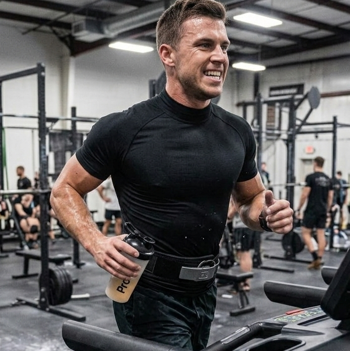 Men’s Compression Mock Neck Shirt