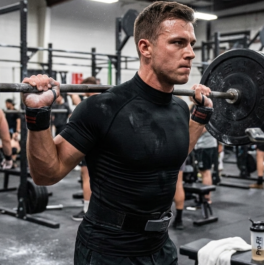 Men’s Compression Mock Neck Shirt