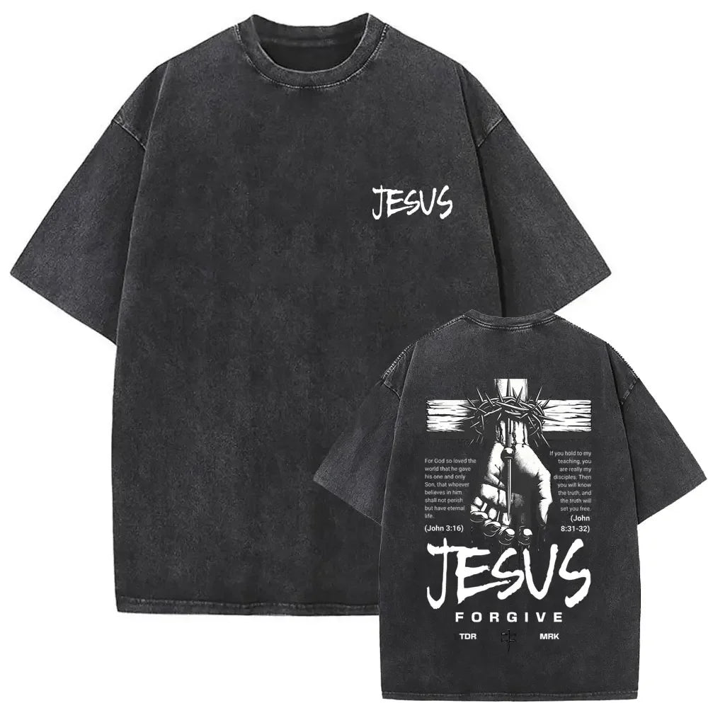 Forgive Them Vintage Oversized Tee