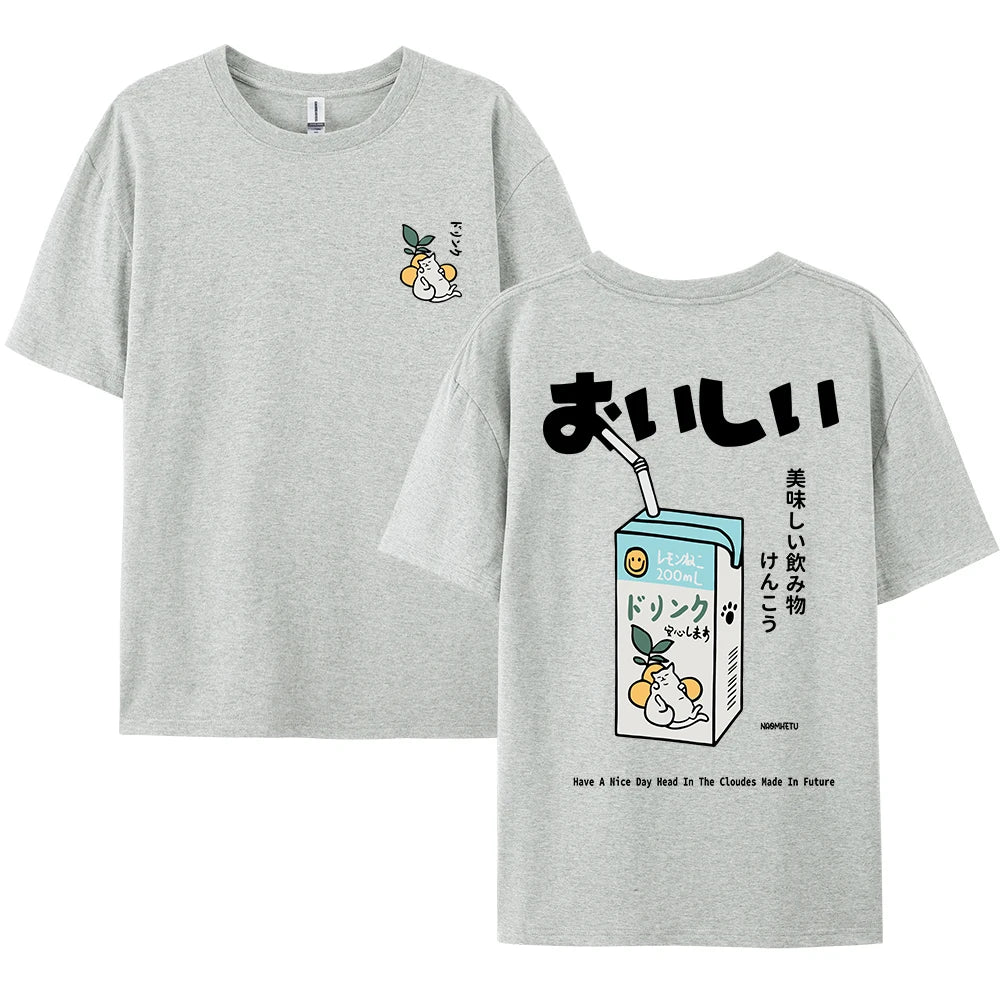 Kawaii Cat Oversized Tee