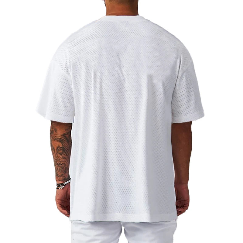 Oversized Fitness T-Shirt – Breathable Mesh