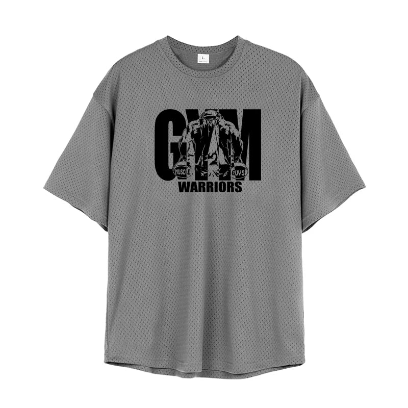 Oversized Fitness T-Shirt – Breathable Mesh