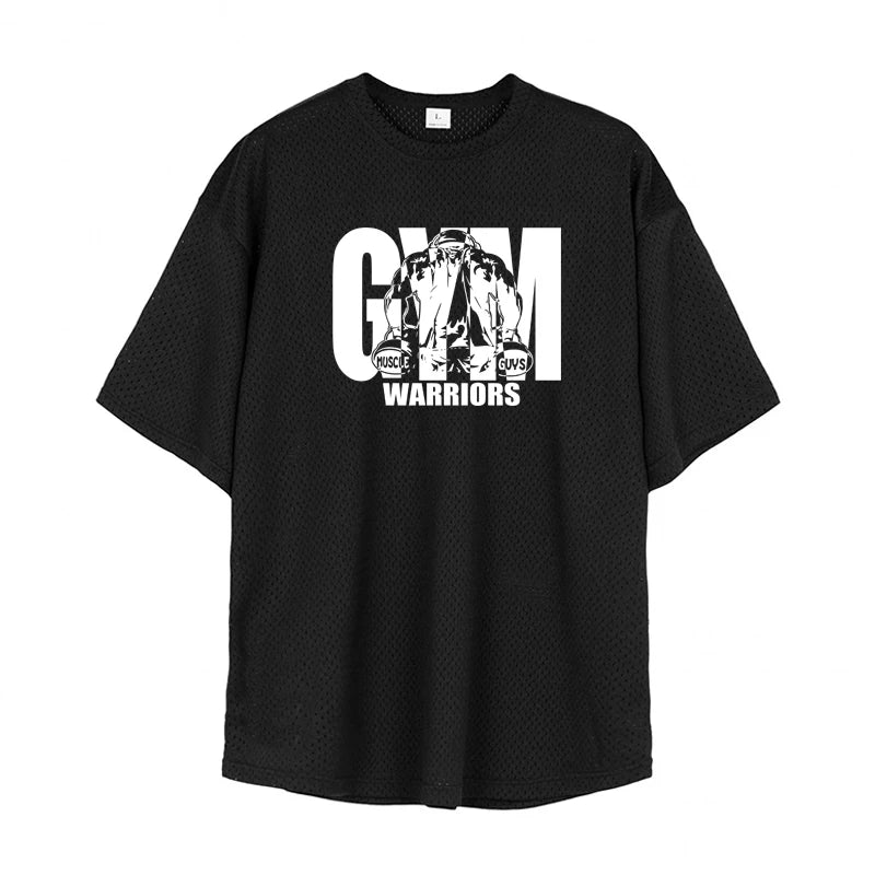 Oversized Fitness T-Shirt – Breathable Mesh