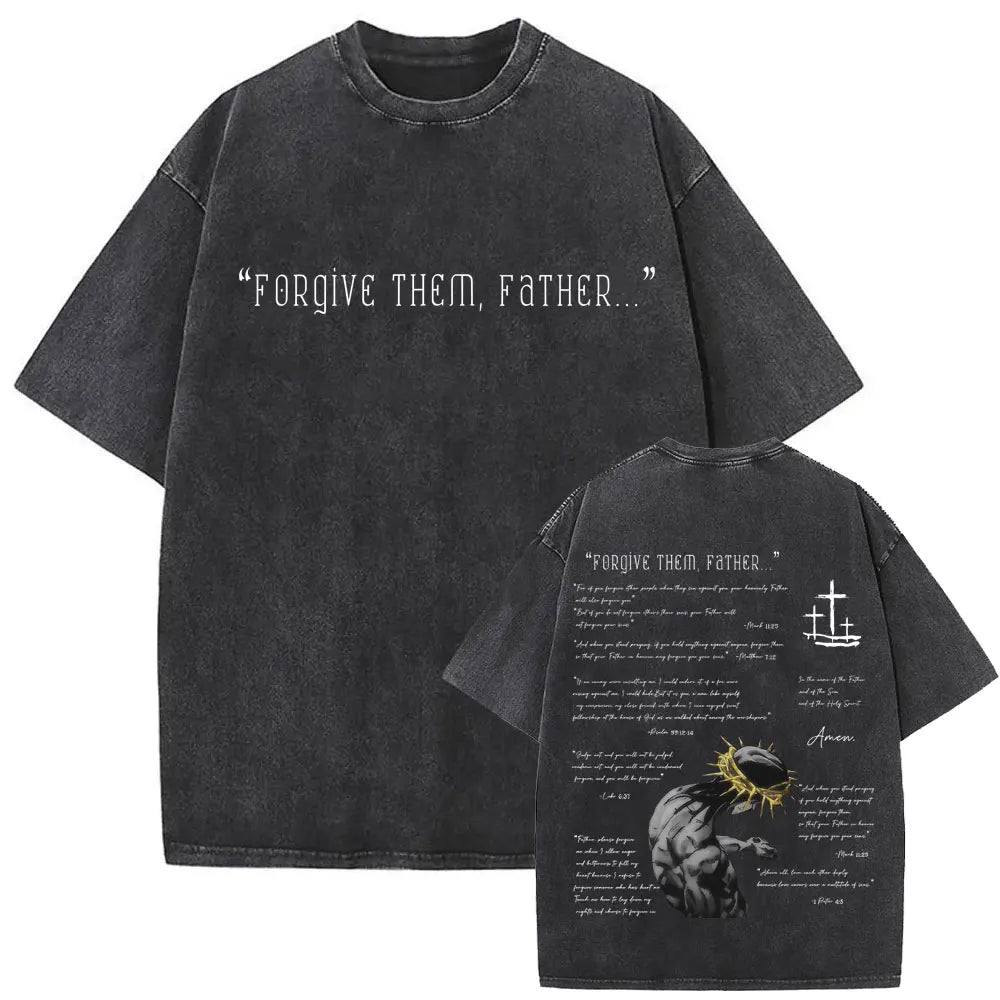 Forgive Them Vintage Oversized Tee
