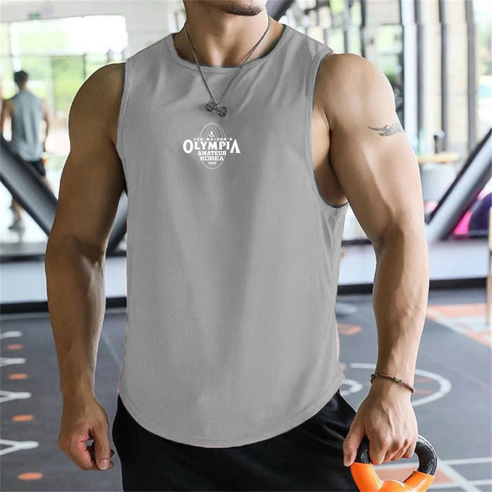 Olympus Stripe Gym Tank