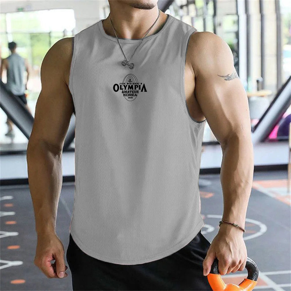 Olympus Stripe Gym Tank