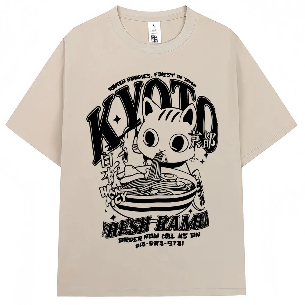 Japanese Wave T-Shirt – Oversized Cotton