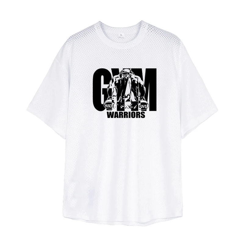 Oversized Fitness T-Shirt – Breathable Mesh