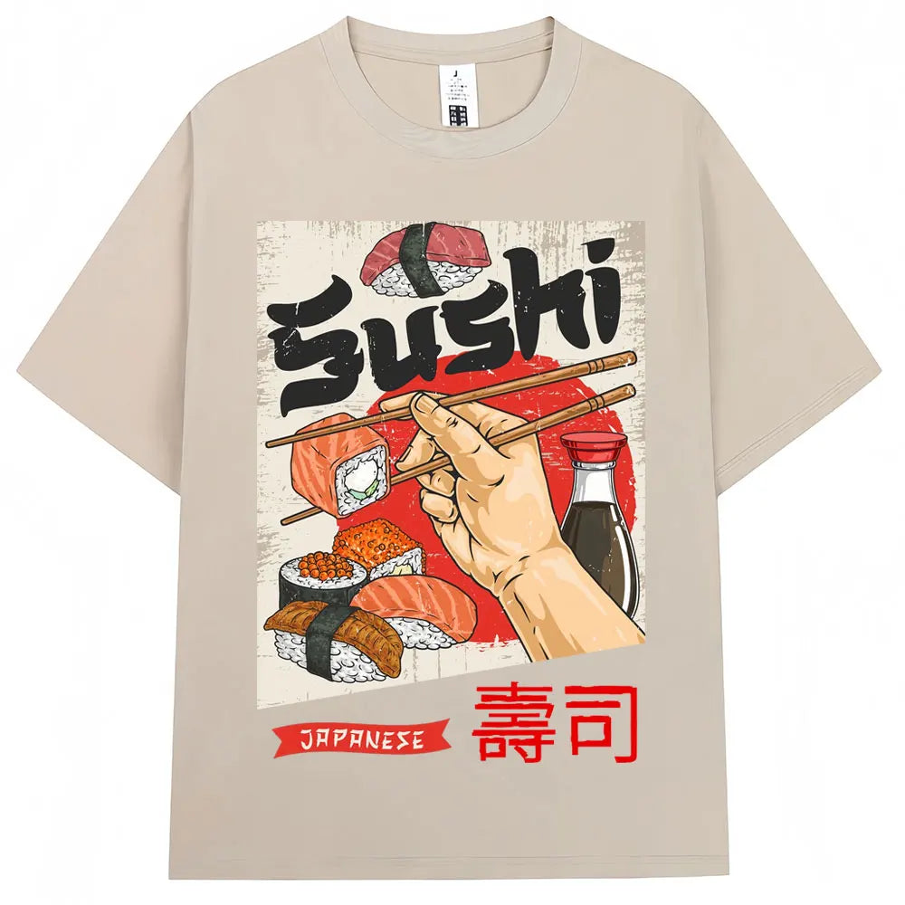 Japanese Wave T-Shirt – Oversized Cotton