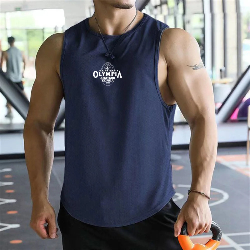 Olympus Stripe Gym Tank