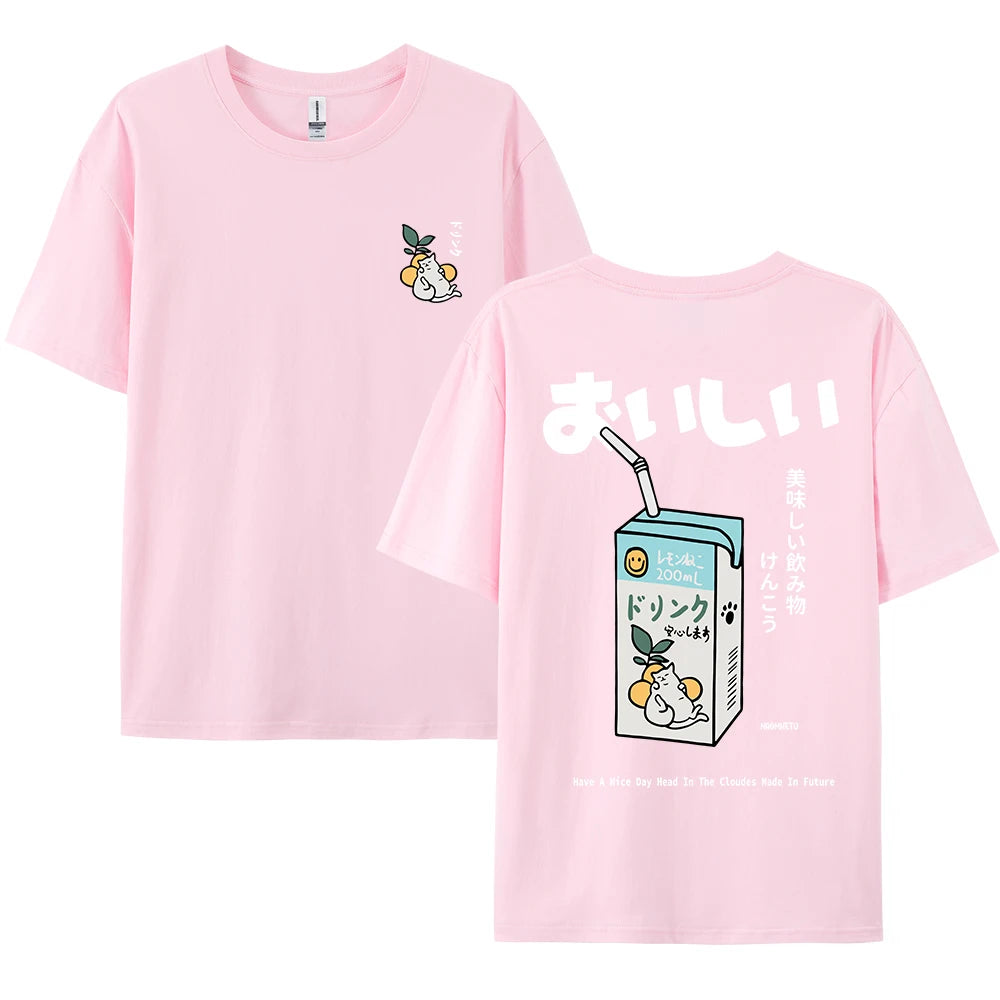 Kawaii Cat Oversized Tee