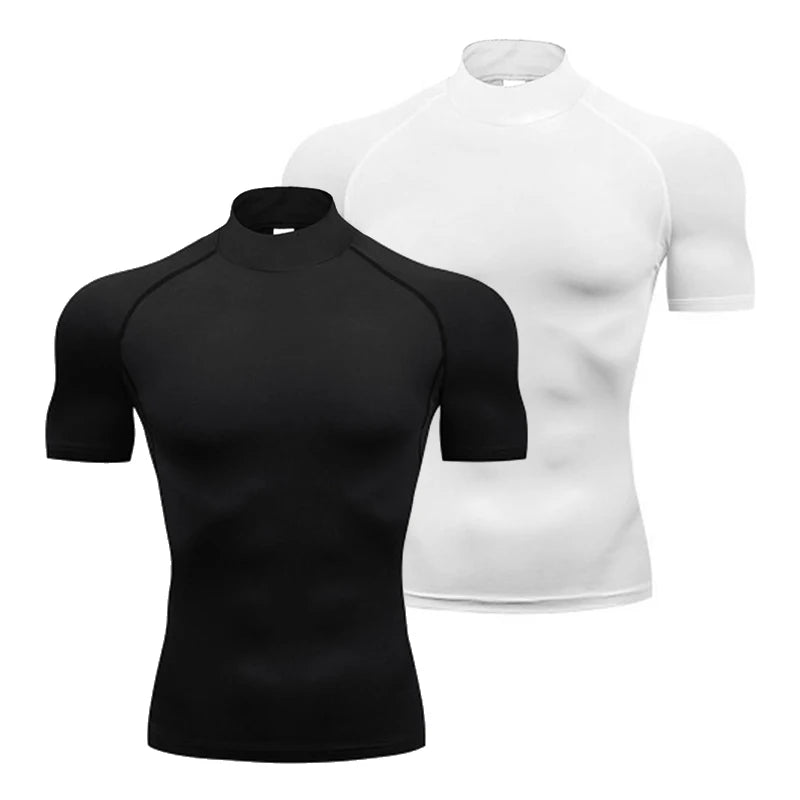 Men’s Compression Mock Neck Shirt