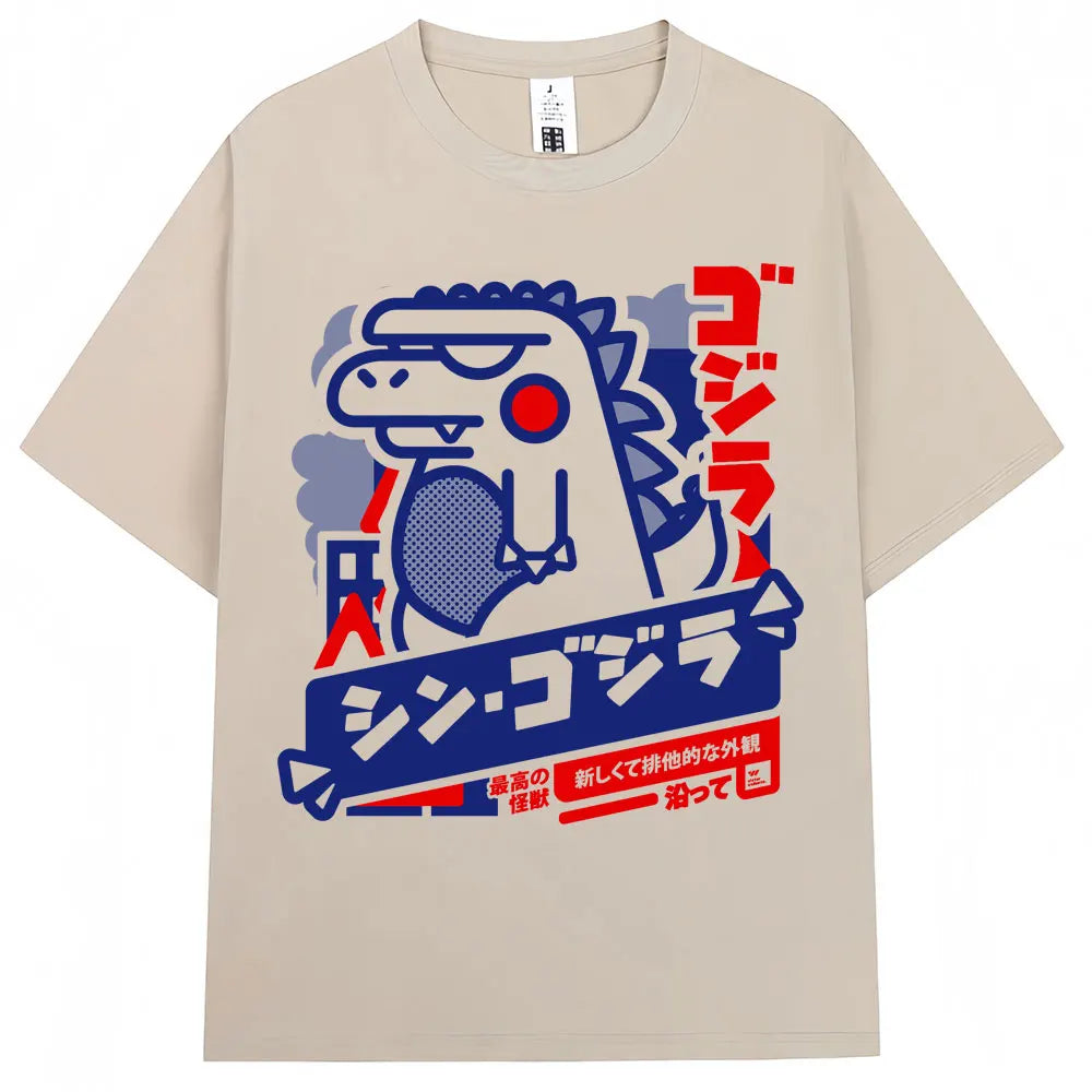 Japanese Wave T-Shirt – Oversized Cotton