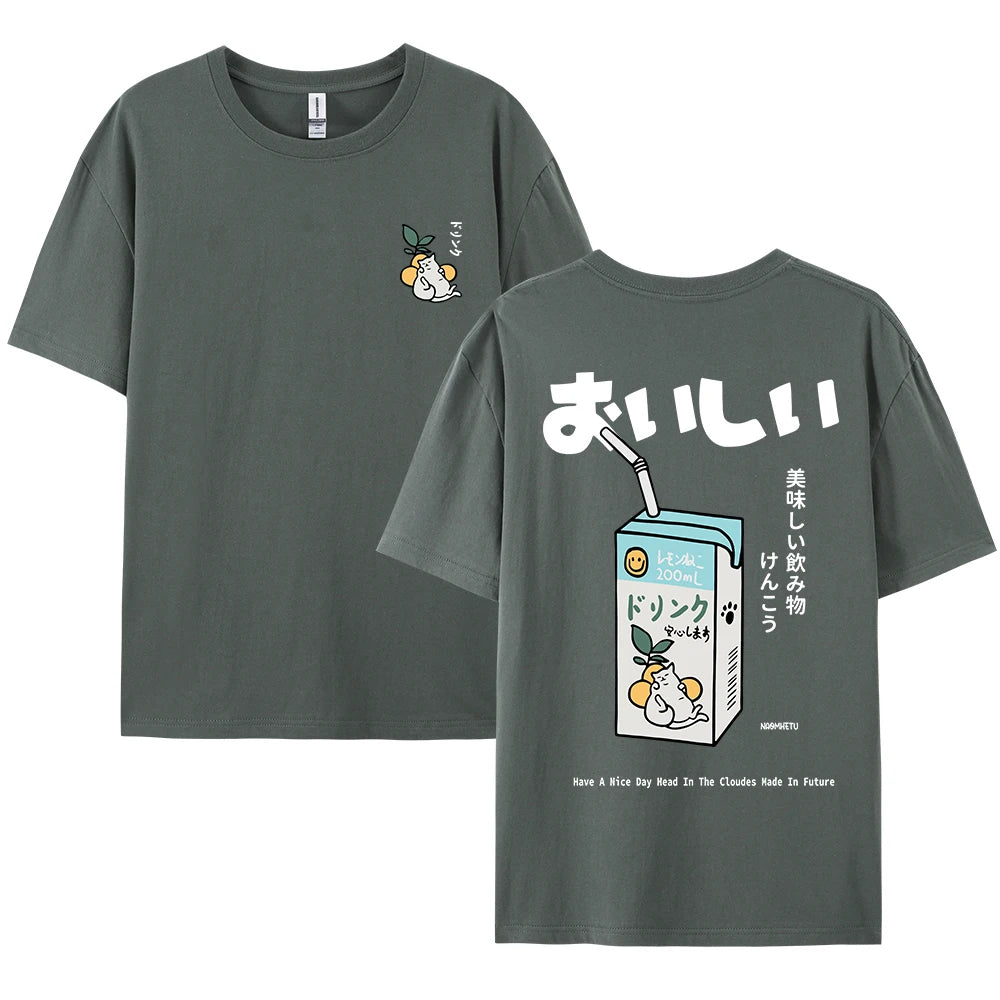 Kawaii Cat Oversized Tee
