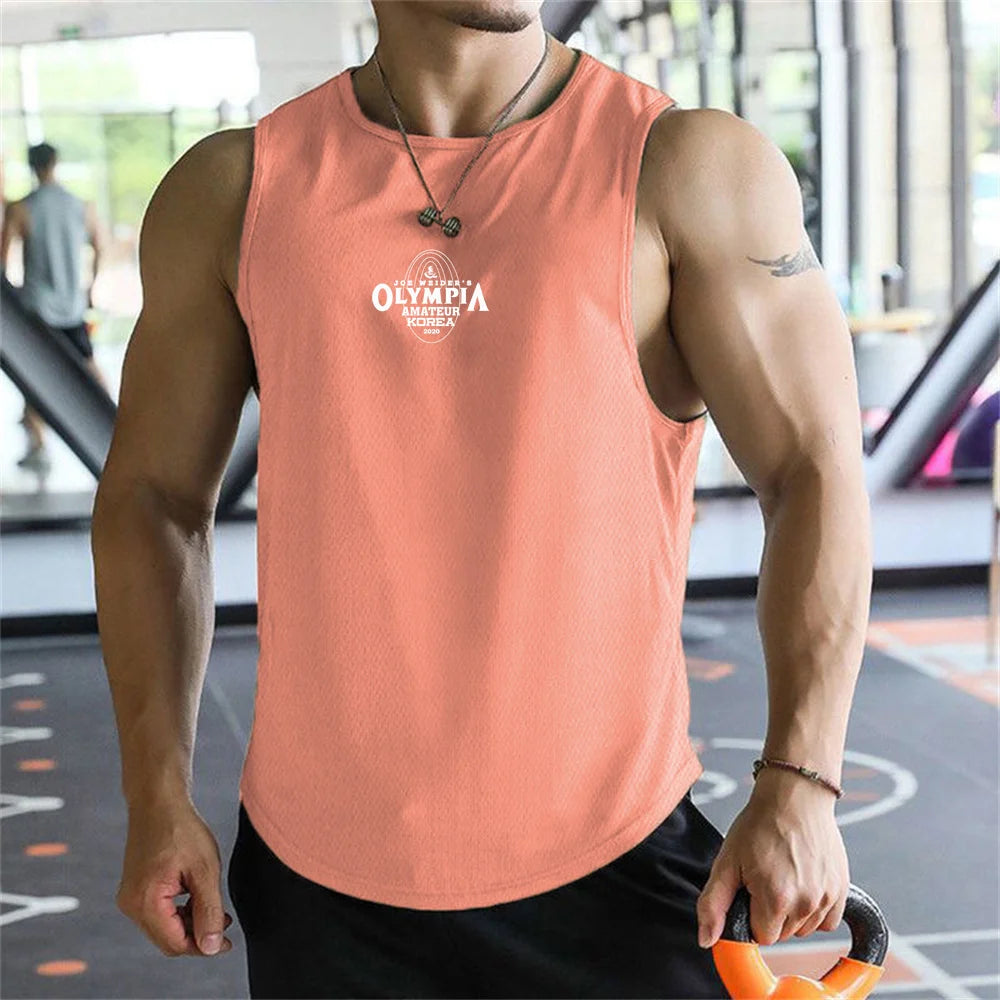 Olympus Stripe Gym Tank