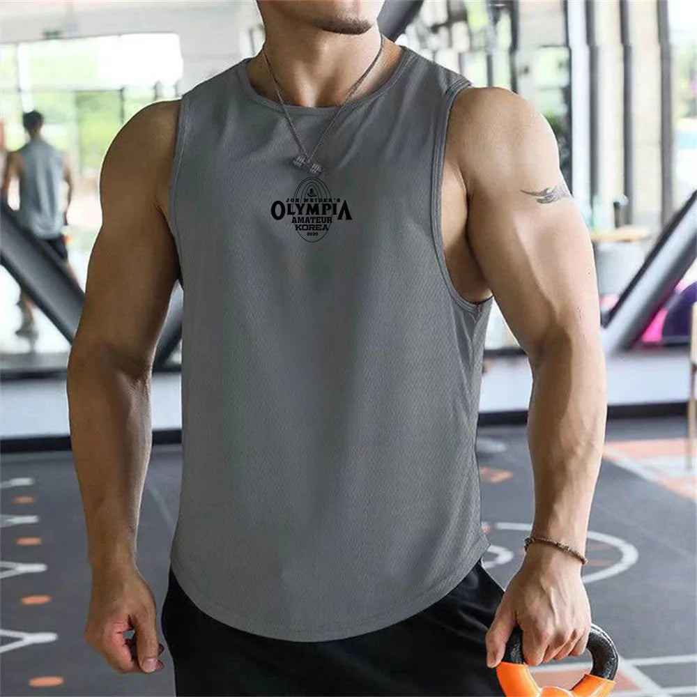 Olympus Stripe Gym Tank