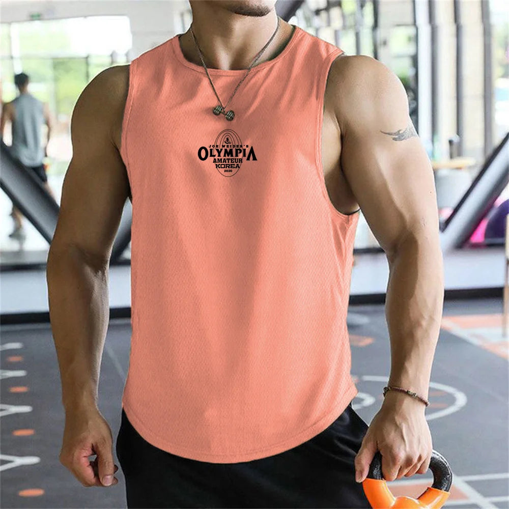Olympus Stripe Gym Tank