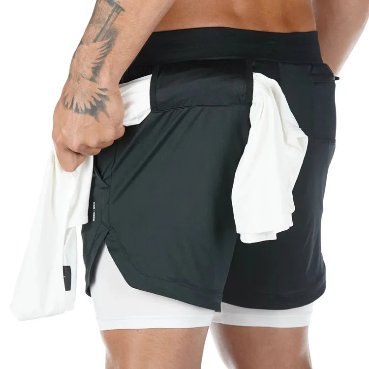 Men’s 2-in-1 Gym Shorts