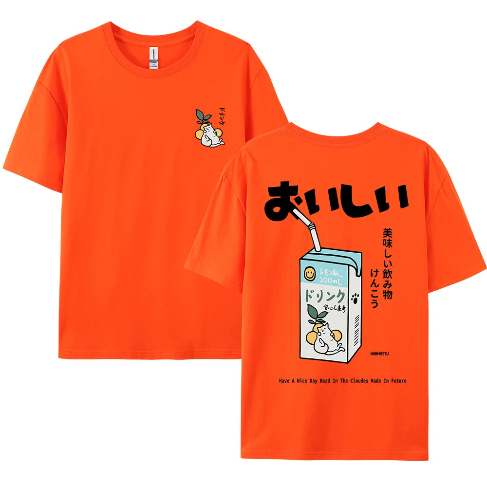 Kawaii Cat Oversized Tee