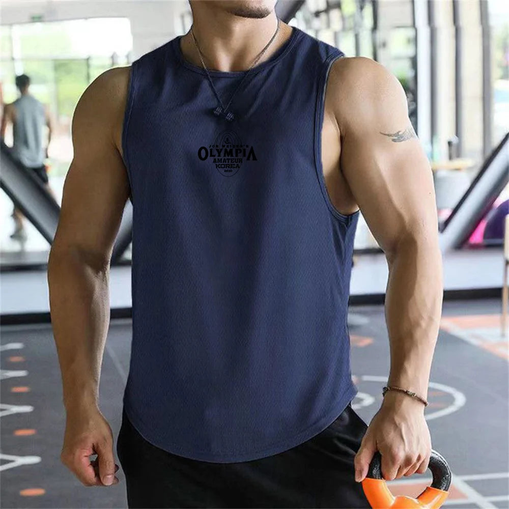 Olympus Stripe Gym Tank
