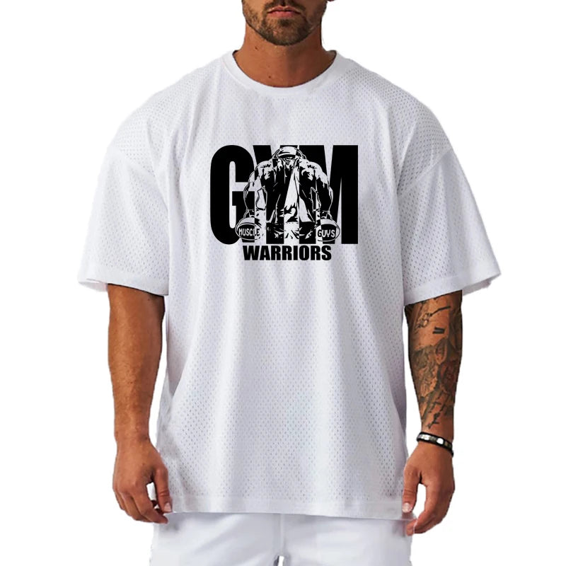 Oversized Fitness T-Shirt – Breathable Mesh