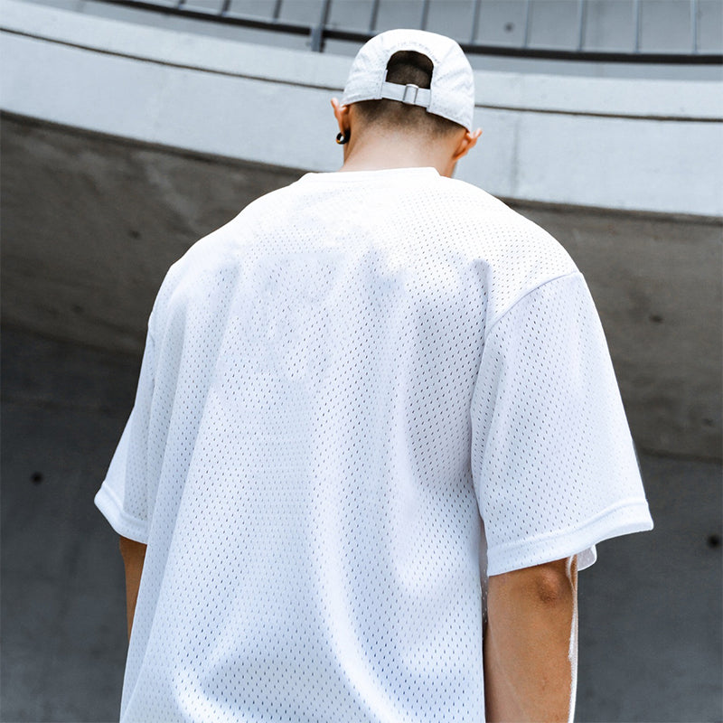 Oversized Fitness T-Shirt – Breathable Mesh