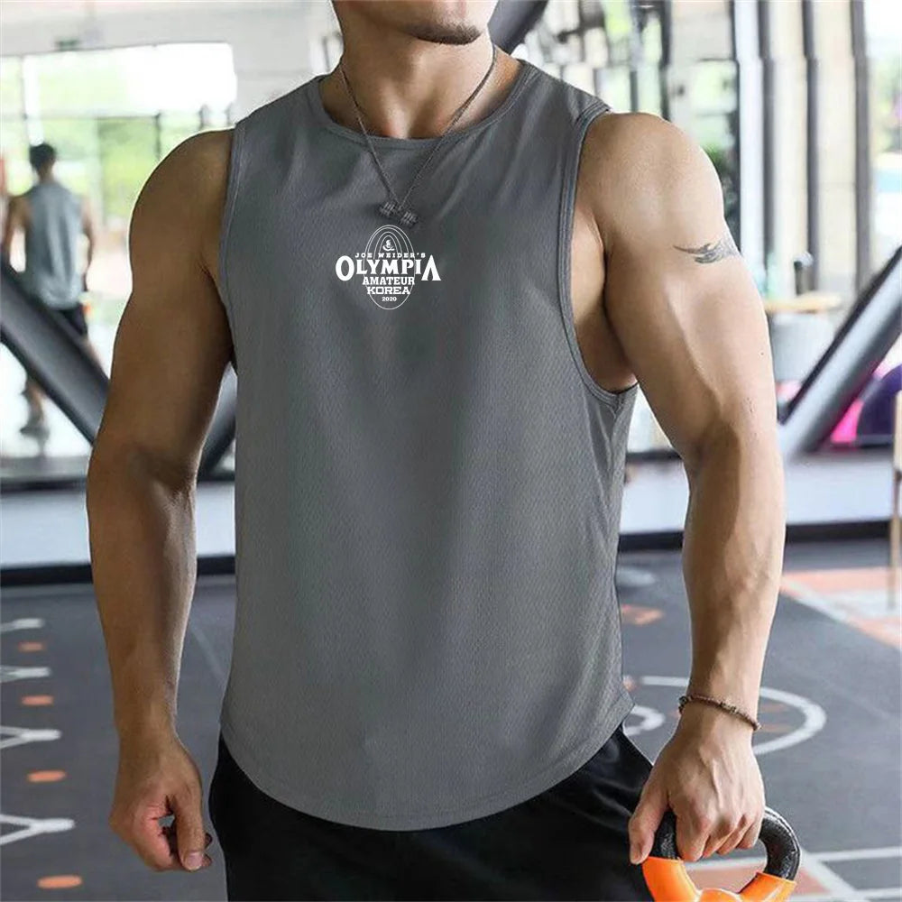 Olympus Stripe Gym Tank