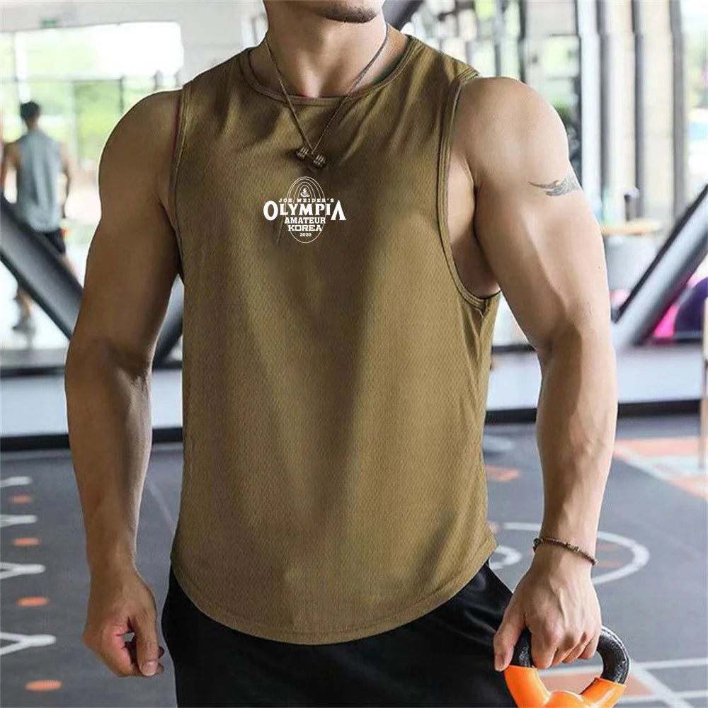 Olympus Stripe Gym Tank