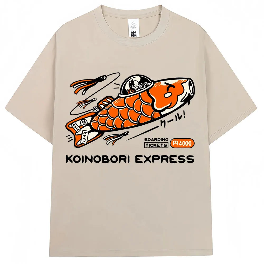 Japanese Wave T-Shirt – Oversized Cotton