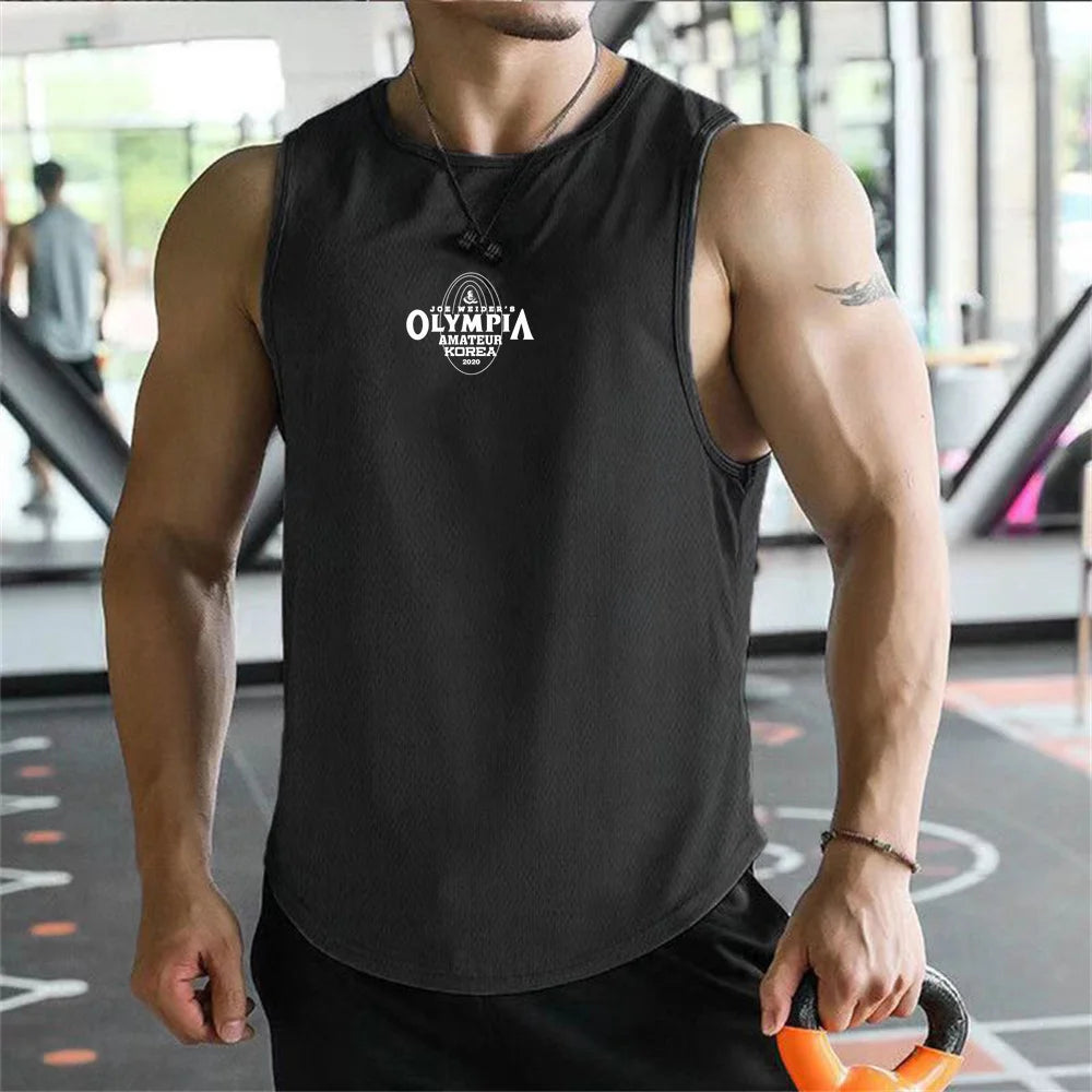 Olympus Stripe Gym Tank